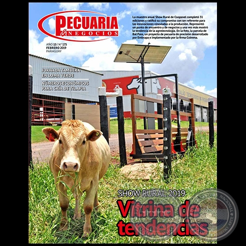  	PECUARIA & NEGOCIOS - AÑO 15 NÚMERO 175 - REVISTA FEBRERO 2019 - PARAGUAY 